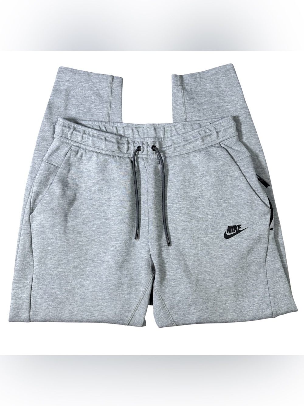 Nike Pants Men’s Medium Gray Tech Fleece Standard Jogger Sweatpants Drawstring